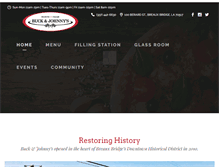 Tablet Screenshot of buckandjohnnys.com